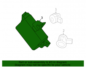 Controller Assembly-Sonar Nissan Pathfinder 13-20