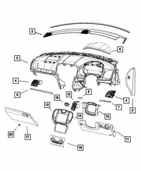 Монитор, дисплей, навигация Chrysler 300 11-14 дорест