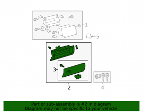 Перчаточный ящик, бардачок нижний Toyota Sequoia 08-09 беж