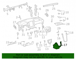 Обрамление тоннеля нижнее Lexus RX300 98-03 царапины