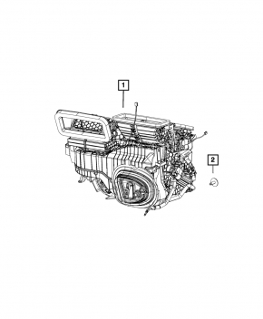 Печка в сборе Jeep Renegade 15-17 Manual