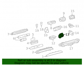 Кнопка подогрева сиденья переднего правого Toyota Prius 50 16-19