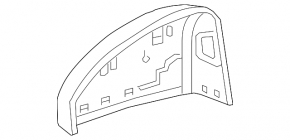 Кришка бокового дзеркала права Audi A5 F5 18-25