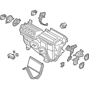 Корпус голий вентилятор, права частина Ford Fusion mk5 13-20-