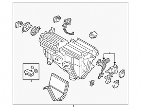 Печка в сборе Ford Fusion mk5 13-20 auto без dual zone