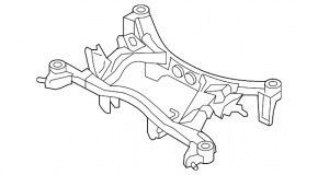 Підрамник задній Subaru Impreza WRX GH 08-11 2.5T