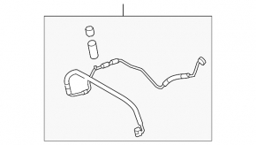 Трубка кондиционера компрессор-печка VW CC 08-17