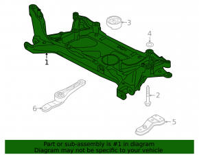 Передній підрамник Audi A3 22-26
