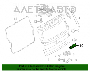 Кнопка открывания двери багажника Jeep Renegade 15-17 keyless