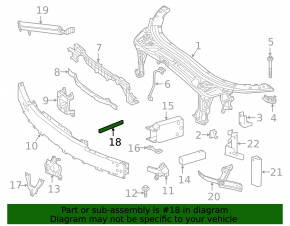 Распорка телевизора левая Mercedes C-class W205 15-21