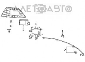 Крепление датчика слепых зон правое Honda Civic XI FE/FL 22-23