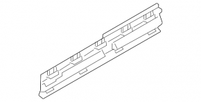 Кронштейн порога центральный правый BMW X1 F48 16-22