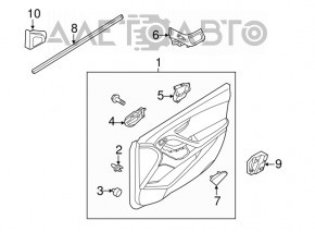 Крышка зеркала внутренняя правая Hyundai Elantra UD 11-13