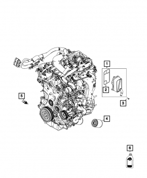 Охолоджувач масляний ДВЗ Jeep Compass 23-26 2.0T