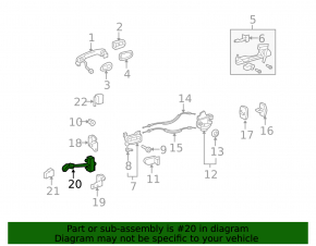 Ограничитель двери задней левой Lexus GS300 GS350 GS430 GS450h 06-11
