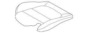Водійське сидіння Mazda 6 13-15 без airbag, шкіра чорна