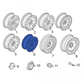 Диск колесный R18 Ford Bronco Sport 21-26 тип 2