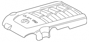Накладка двигателя Toyota Sequoia Tundra 08-16 5.7
