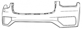 Бампер передний голый Volvo XC90 23-26