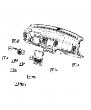 Кнопка лючка бензобака Dodge Durango 14-20
