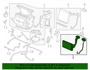 Радиатор отопителя печки Honda Accord 13-15