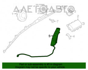 Подушка безопасности airbag левого сиденья Mazda 3 14-18 BM