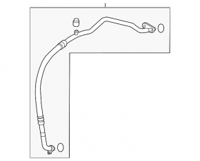 Трубка кондиціонера компресор-пічка Mazda CX-5 17-21 2.5 під HFC-134A