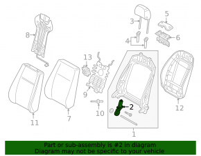 Мотор регулировки спинки пассажирского сиденья Audi A4 B9 17-25