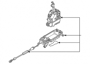 Шифтер КПП VW Tiguan 22-24