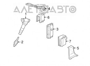 Блок ECU компьютер двигателя Lexus RX450h 13-13