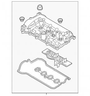 Крышка клапанная Mazda CX-5 17-17 2.5