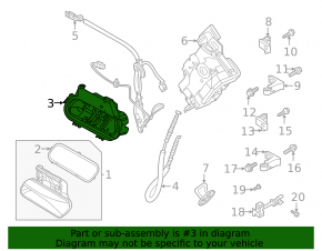 Механизм ручки двери передней левой Volkswagen ID.4 23-26