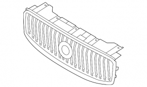 Решітка радіатора grill Volvo XC60 22-26 R-Design