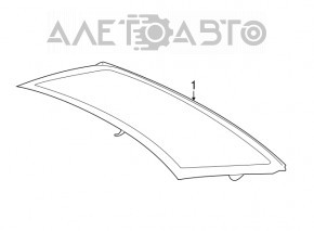 Скло заднє BMW 5 G30 17-23 підігрів