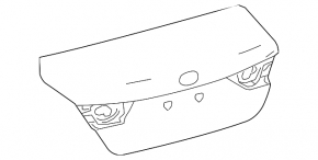 Крышка багажника Toyota Camry v70 18-24 под спойлер и keyless