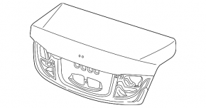 Кришка багажника Acura ILX 13-18 під спойлер