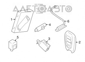 Ключ Subaru Outback 20-23 3 кнопки keyless