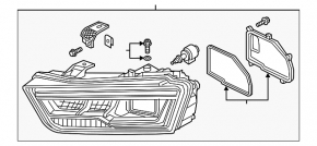 Фара передня ліва в зборі Audi Q3 8U 16-18 LED