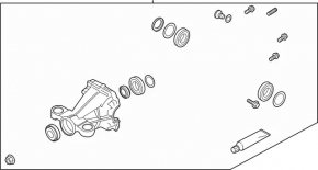 Задній диференціал редуктор Infiniti Q50 16-20 2.0T RWD, 3.0T
