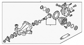 Задний дифференциал редуктор Infiniti Q50 16-20 2.0T RWD, 3.0T