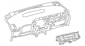 Управление климат-контролем Toyota Prius 30 13-15 рест