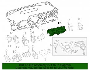Управление климат-контролем Toyota Prius 30 13-15 рест