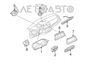 Кнопка start\stop BMW X5 E70 07-13 потерта