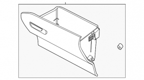 Перчаточный ящик, бардачок Ford Escape MK4 20-26 бежевый