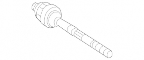 Рульова тяга права Mercedes W211 E350 02-09