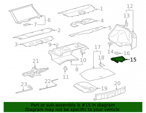 Карман багажника правый Lexus IS250 IS300 IS350 06-13 царапины, сломано крепление
