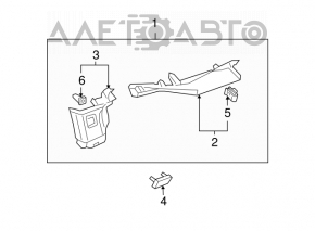 Накладка задней стойки левая Infiniti FX35 FX45 03-04 беж