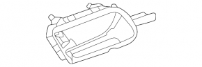 Ручка двери внутренняя передняя левая Mercedes H247 GLA 20-26 черная
