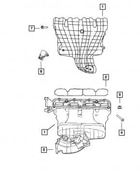 Коллектор впускной Chrysler 200 11-14 2.4
