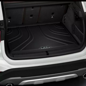 Коврик багажника резина BMW X1 F48 16-22 черный эмблема с красной окантовкой Sport-line
